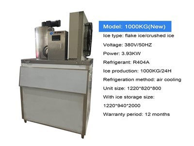 Flake buz makinesi reklamı